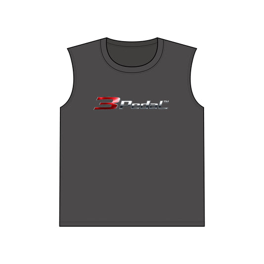 3Pedal™ Blackout Sleeveless Tee – Manual Transmission Car Enthusiast Muscle Shirt