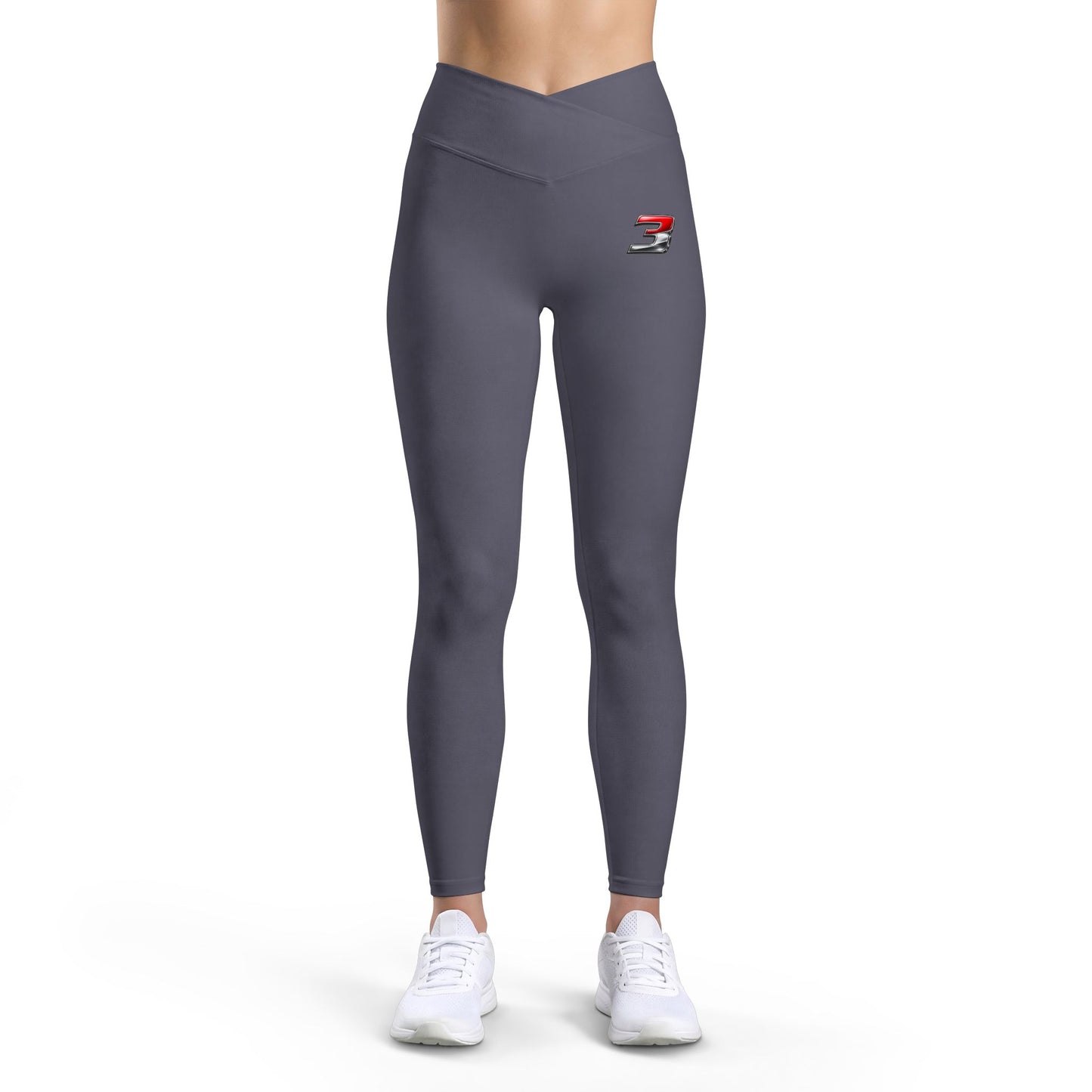 3Pedal™ Luxe Performance Leggings – High‑Waist Cross‑Front