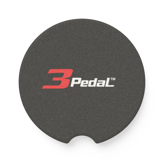 3Pedal Soapstone Car Coaster — Round Absorbent Cup Holder Insert