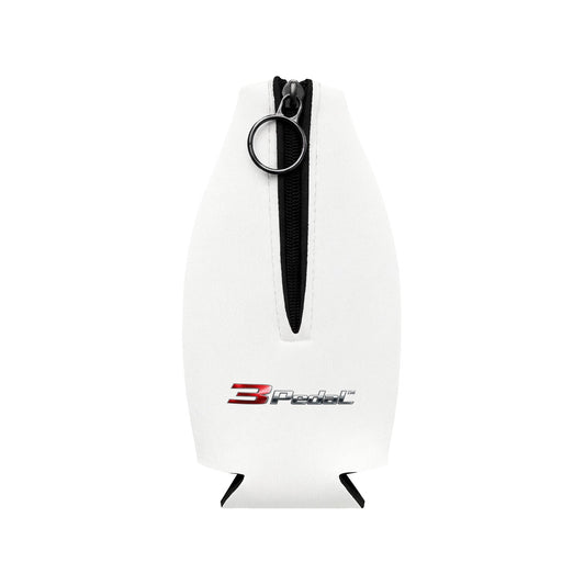 3Pedal- "Garage Girls" Racing Zip‑Up Bottle Cooler Sleeve — Neoprene Insulated Bottle Koozie