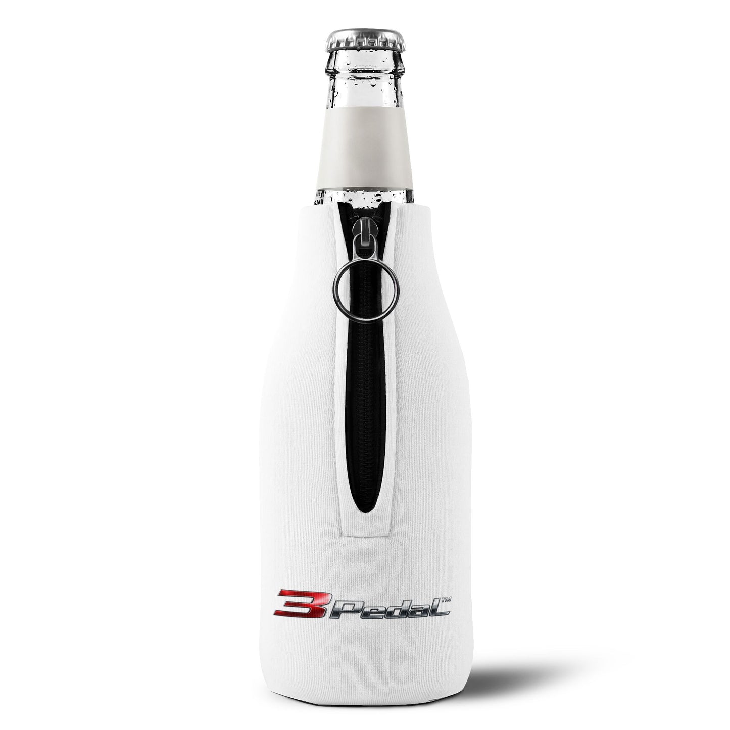 3Pedal- "Garage Girls" Racing Zip‑Up Bottle Cooler Sleeve — Neoprene Insulated Bottle Koozie