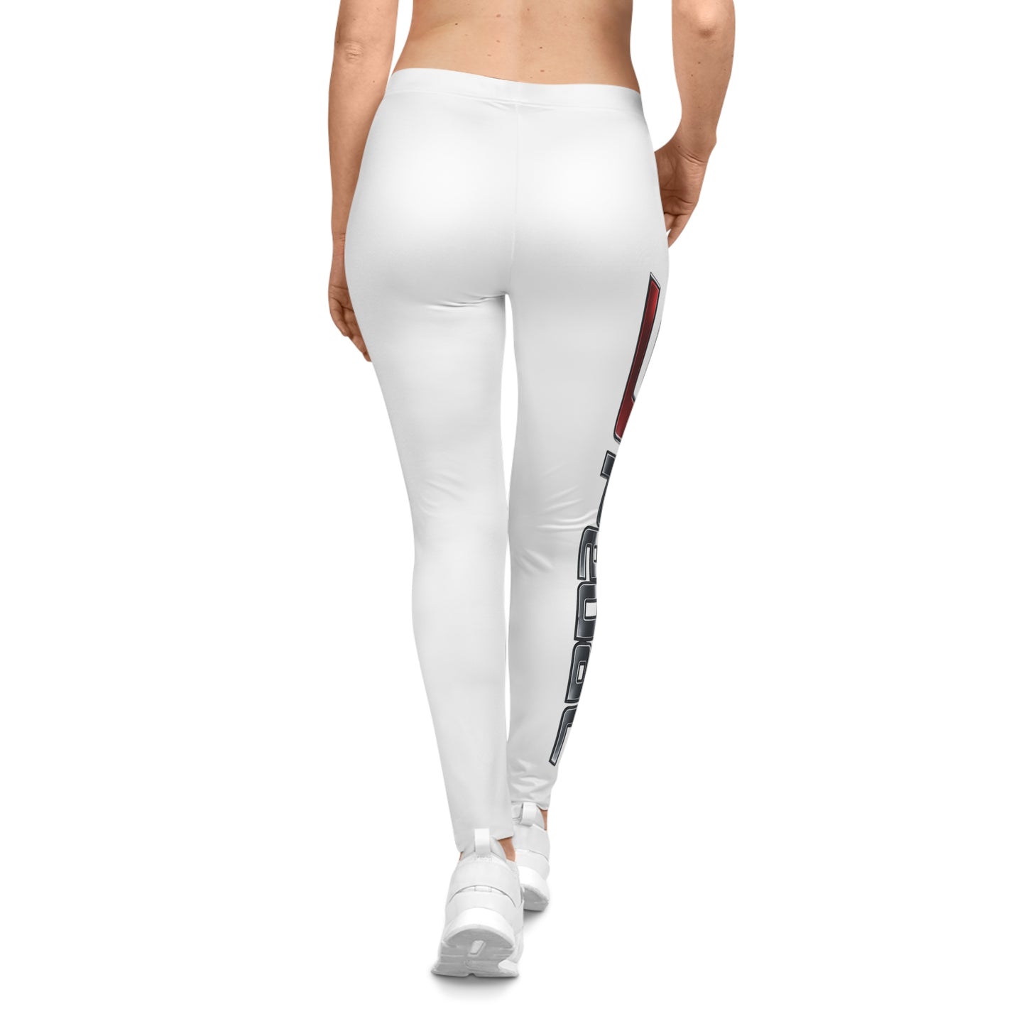 3Pedal™ Side‑Logo Women’s Leggings — White Edition