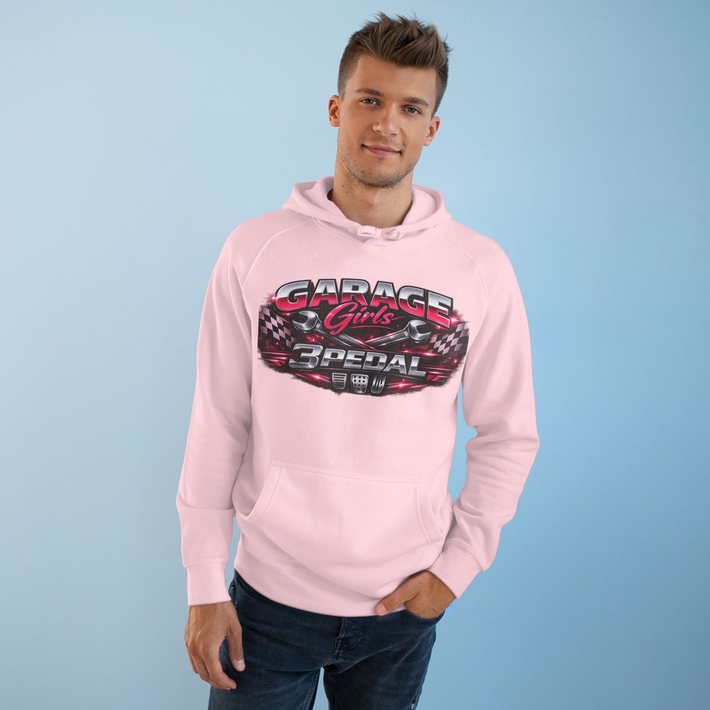 Garage Girls Hoodie — Racing Car Graphic Pullover (3Pedal)