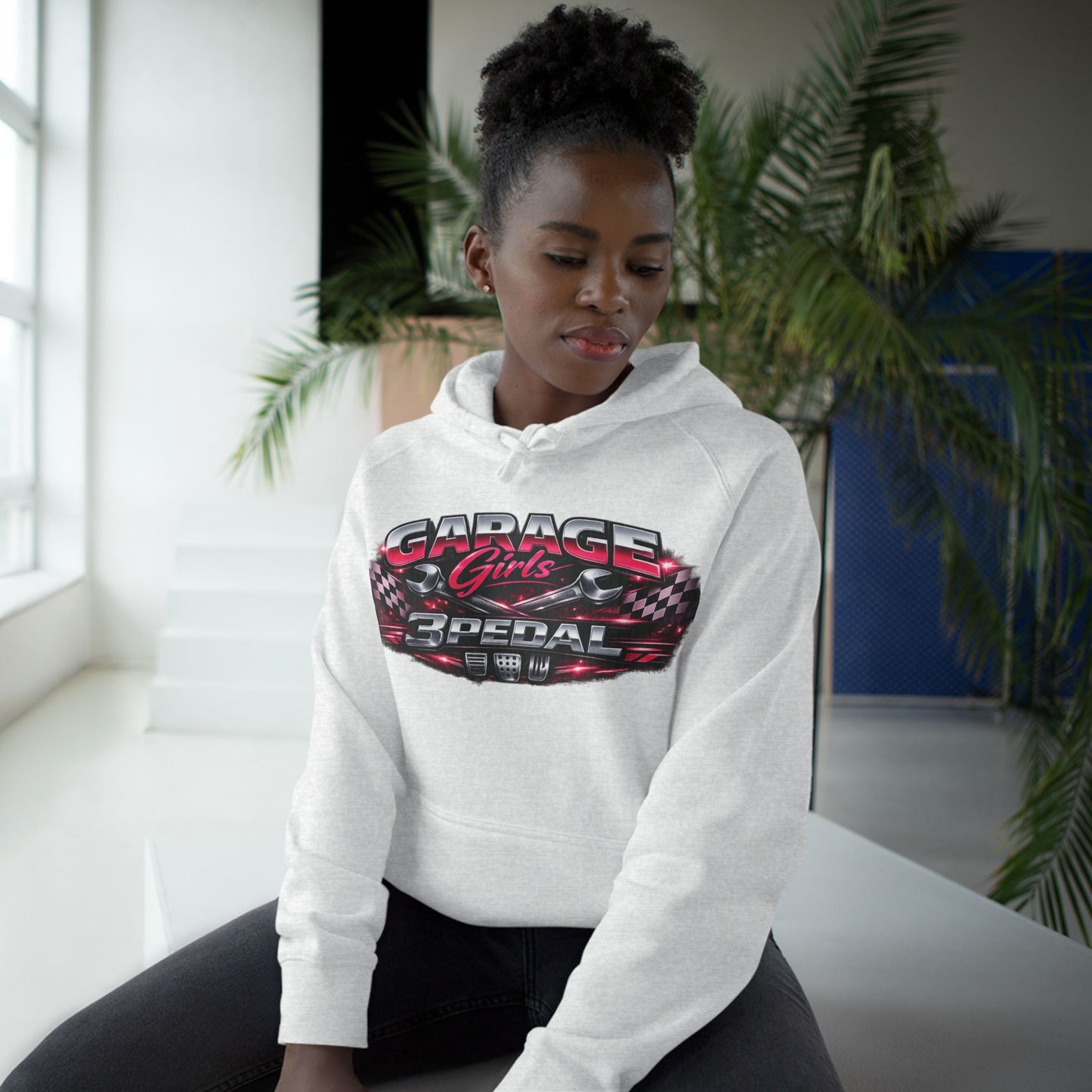 Garage Girls Hoodie — Racing Car Graphic Pullover (3Pedal)