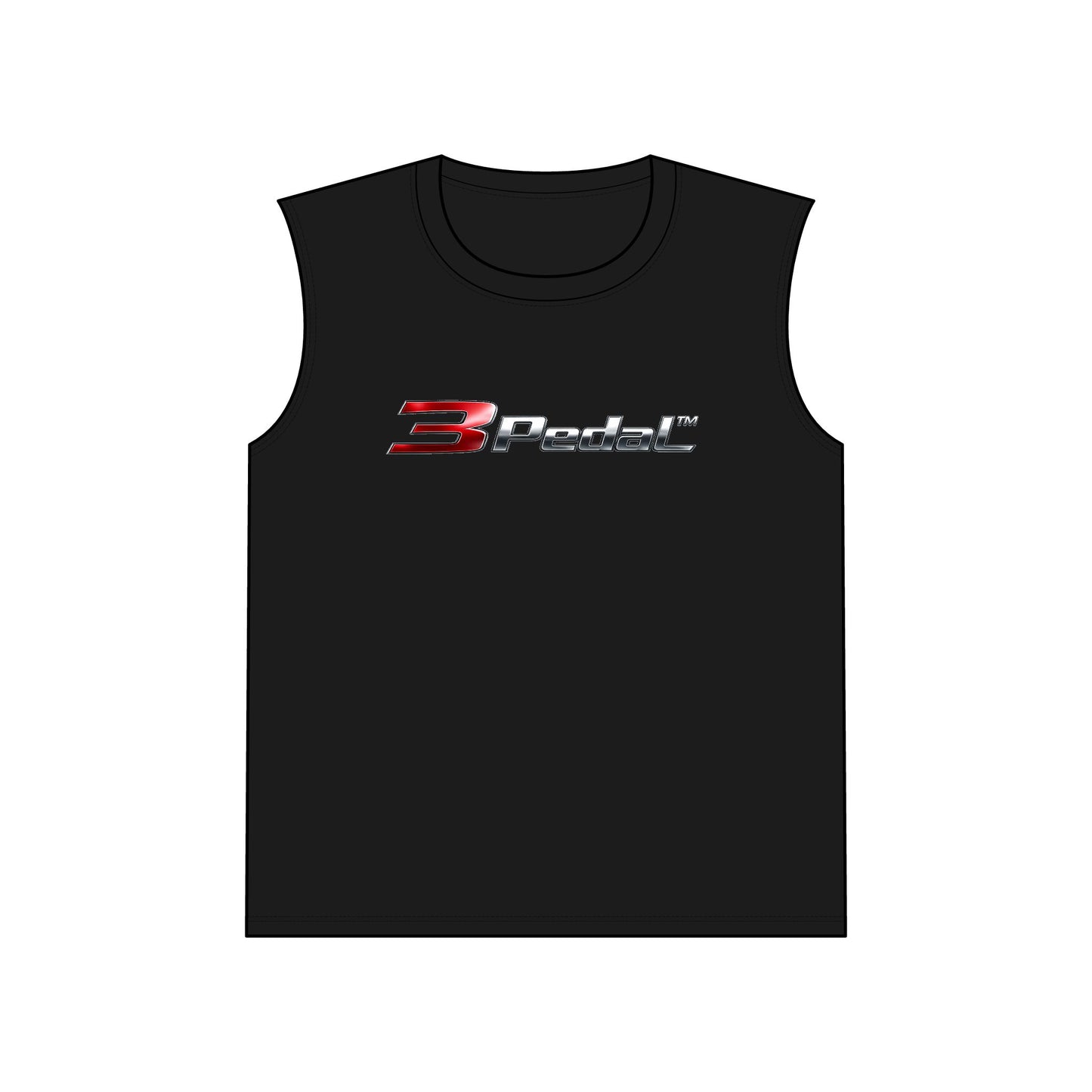 3Pedal™ Blackout Sleeveless Tee – Manual Transmission Car Enthusiast Muscle Shirt