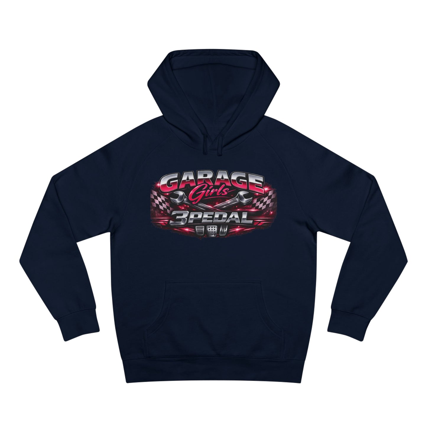 Garage Girls Hoodie — Racing Car Graphic Pullover (3Pedal)