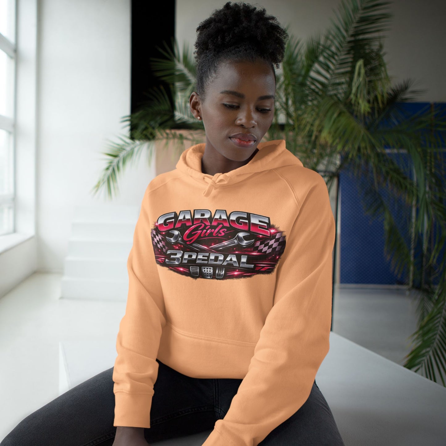 Garage Girls Hoodie — Racing Car Graphic Pullover (3Pedal)