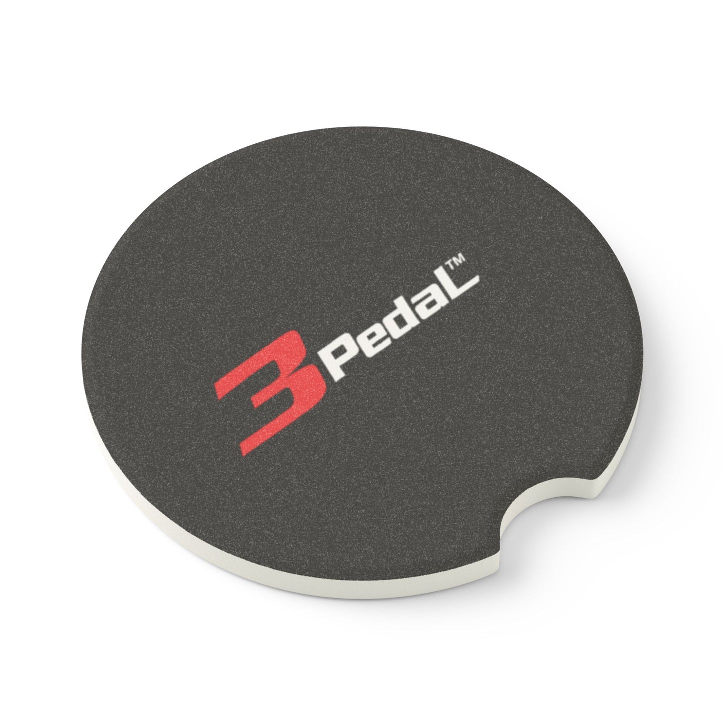 3Pedal Soapstone Car Coaster — Round Absorbent Cup Holder Insert