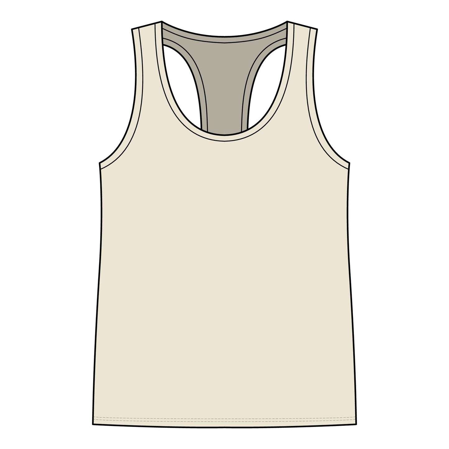 Garage Girls Race Division Racerback Tank — Women's Racing Muscle Car Tank Top