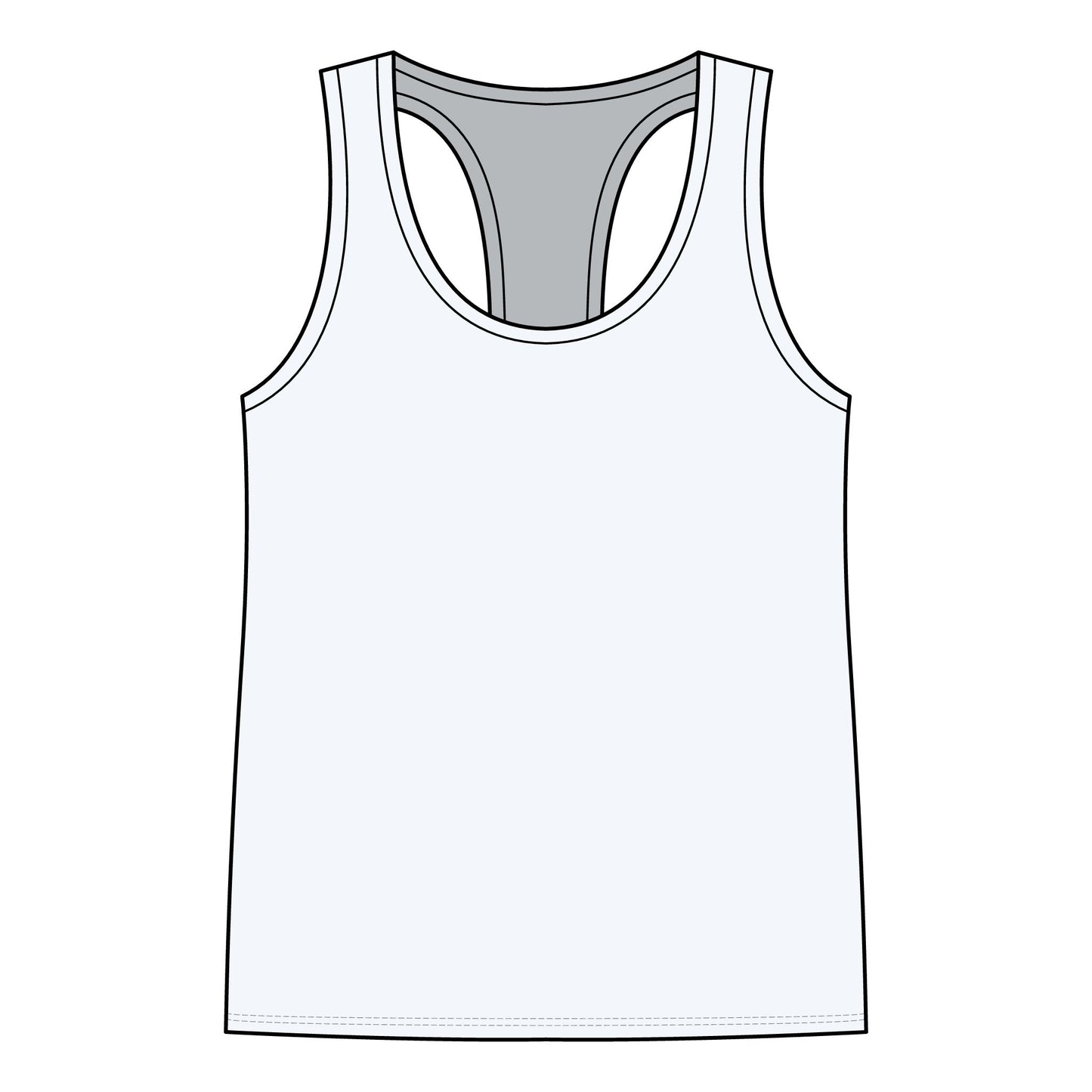 Garage Girls Race Division Racerback Tank — Women's Racing Muscle Car Tank Top