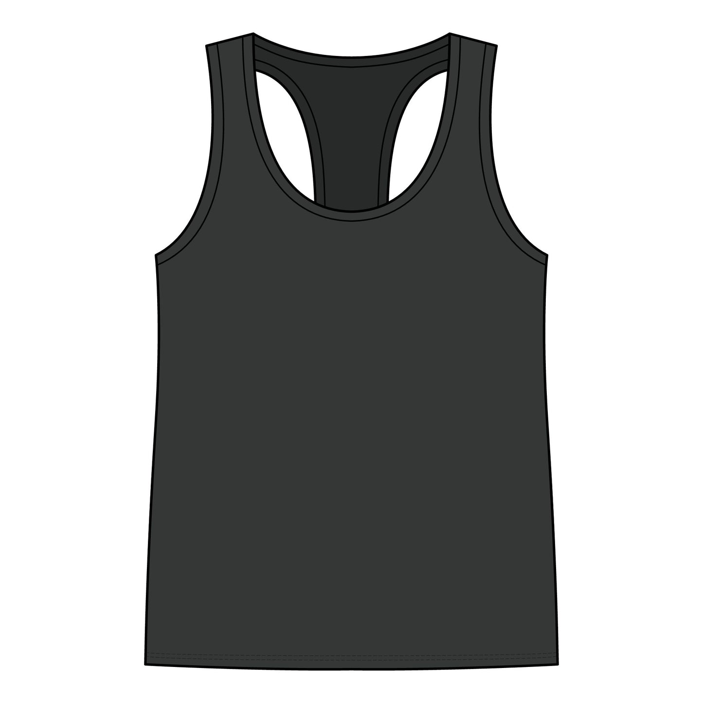 Garage Girls Race Division Racerback Tank — Women's Racing Muscle Car Tank Top