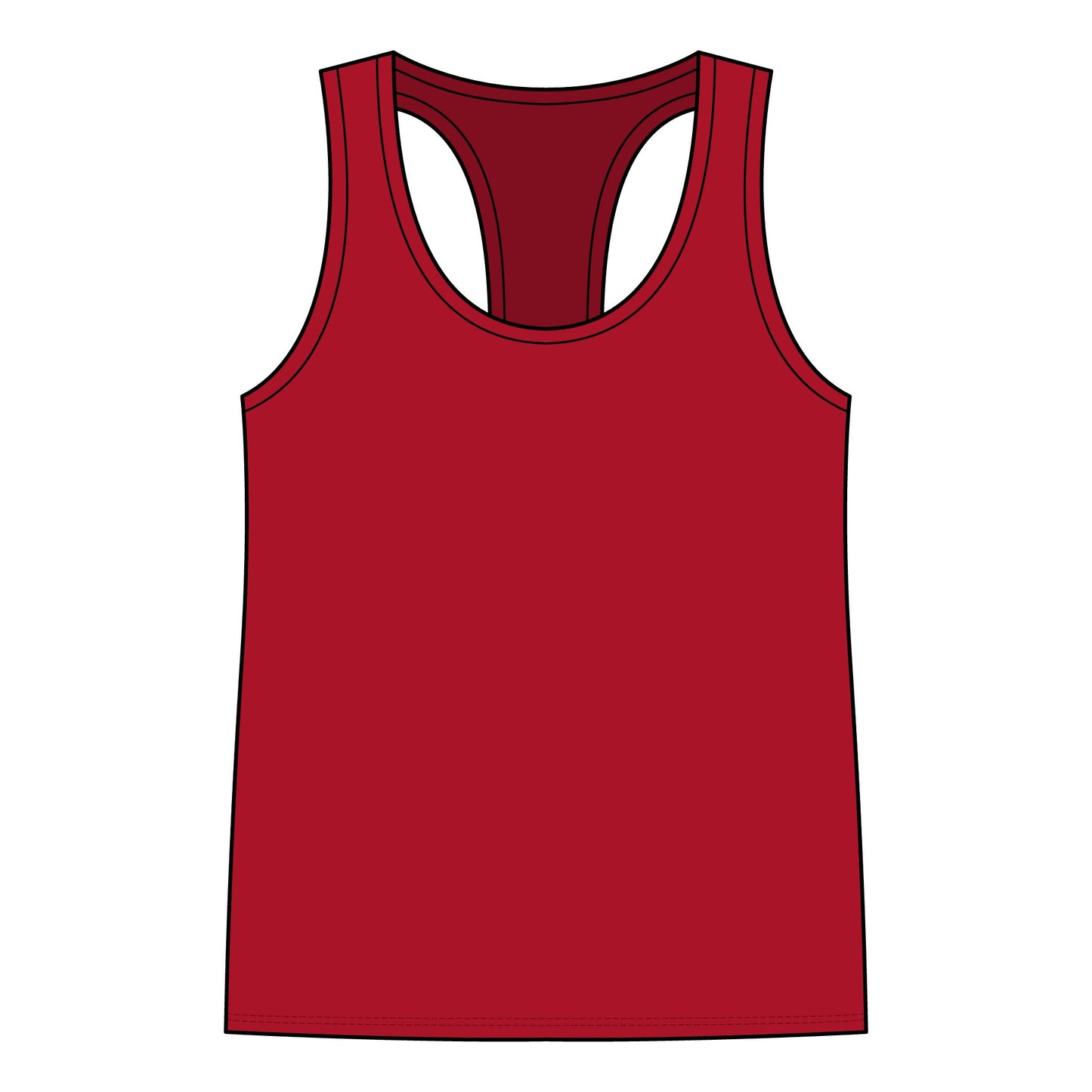 Garage Girls Race Division Racerback Tank — Women's Racing Muscle Car Tank Top
