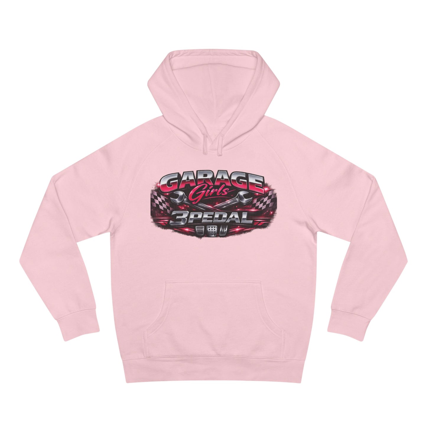 Garage Girls Hoodie — Racing Car Graphic Pullover (3Pedal)