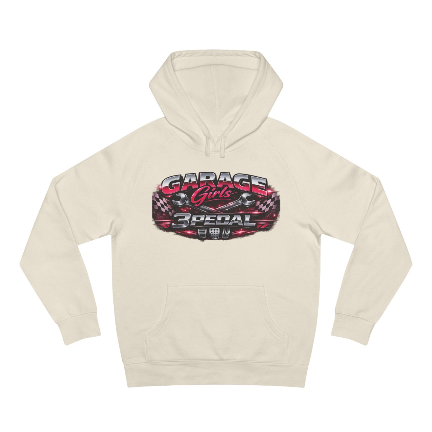 Garage Girls Hoodie — Racing Car Graphic Pullover (3Pedal)