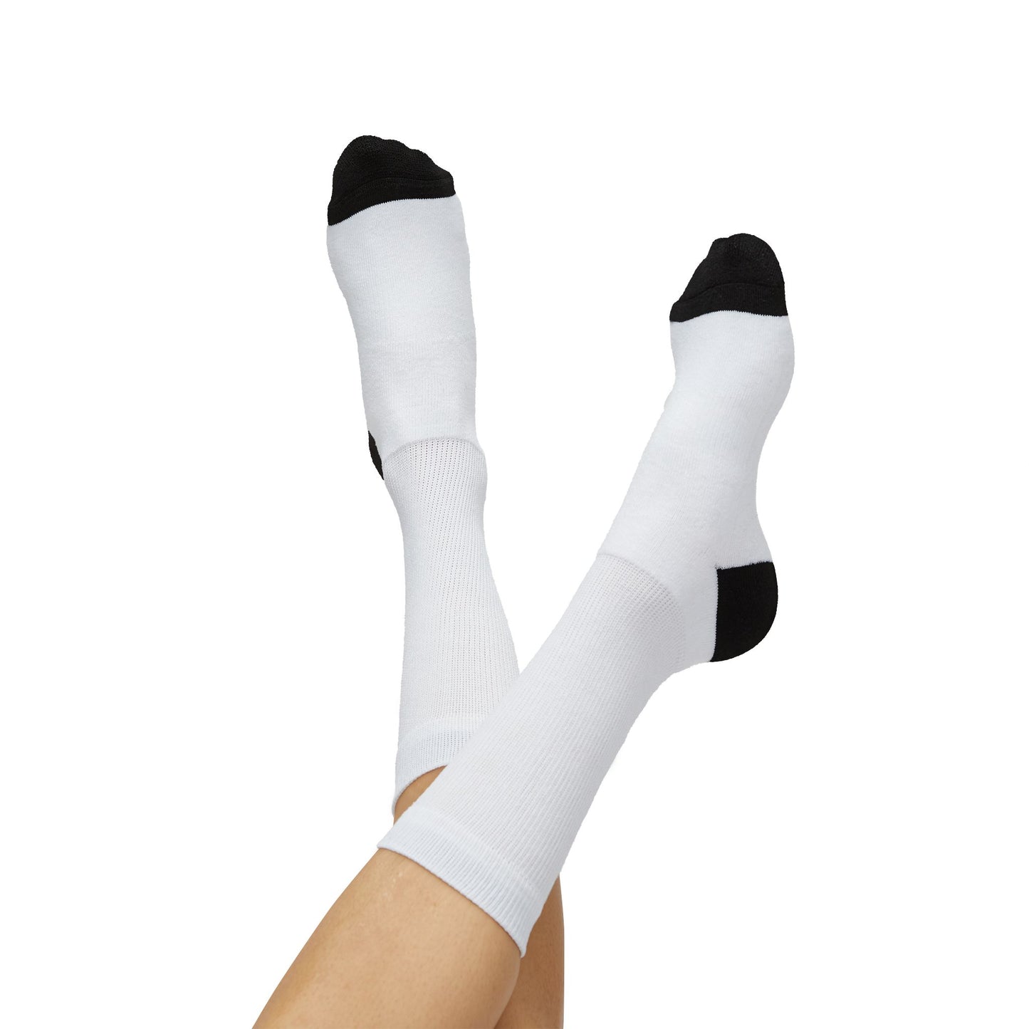 Custom Sublimation Crew Socks — Racing Number 3 Design