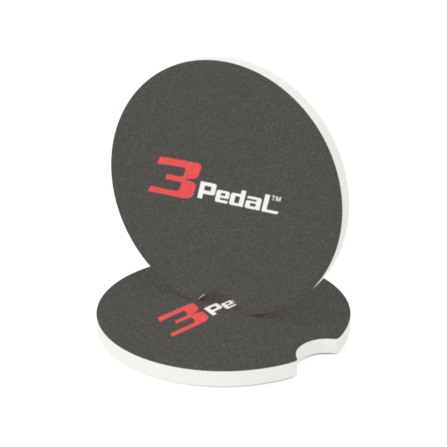 3Pedal Soapstone Car Coaster — Round Absorbent Cup Holder Insert