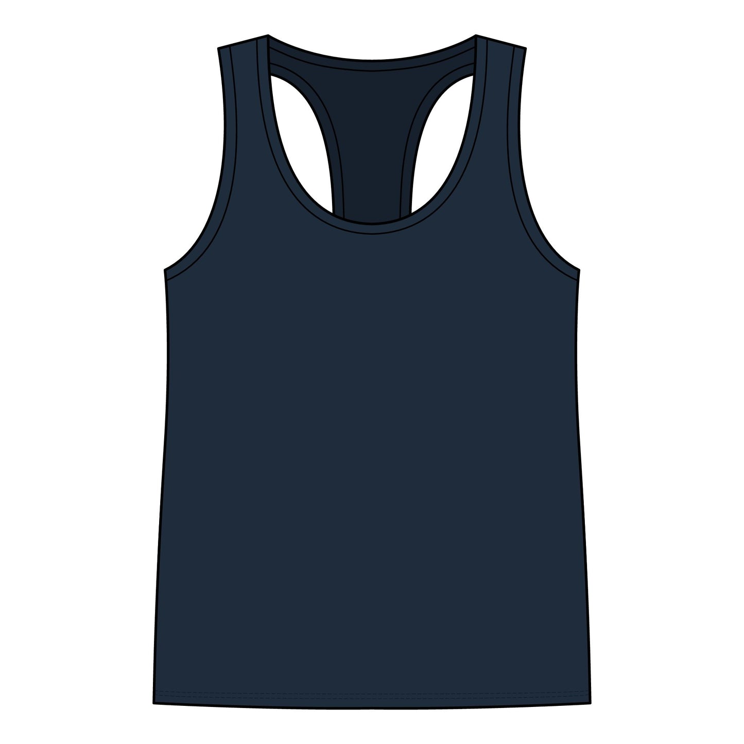 Garage Girls Race Division Racerback Tank — Women's Racing Muscle Car Tank Top
