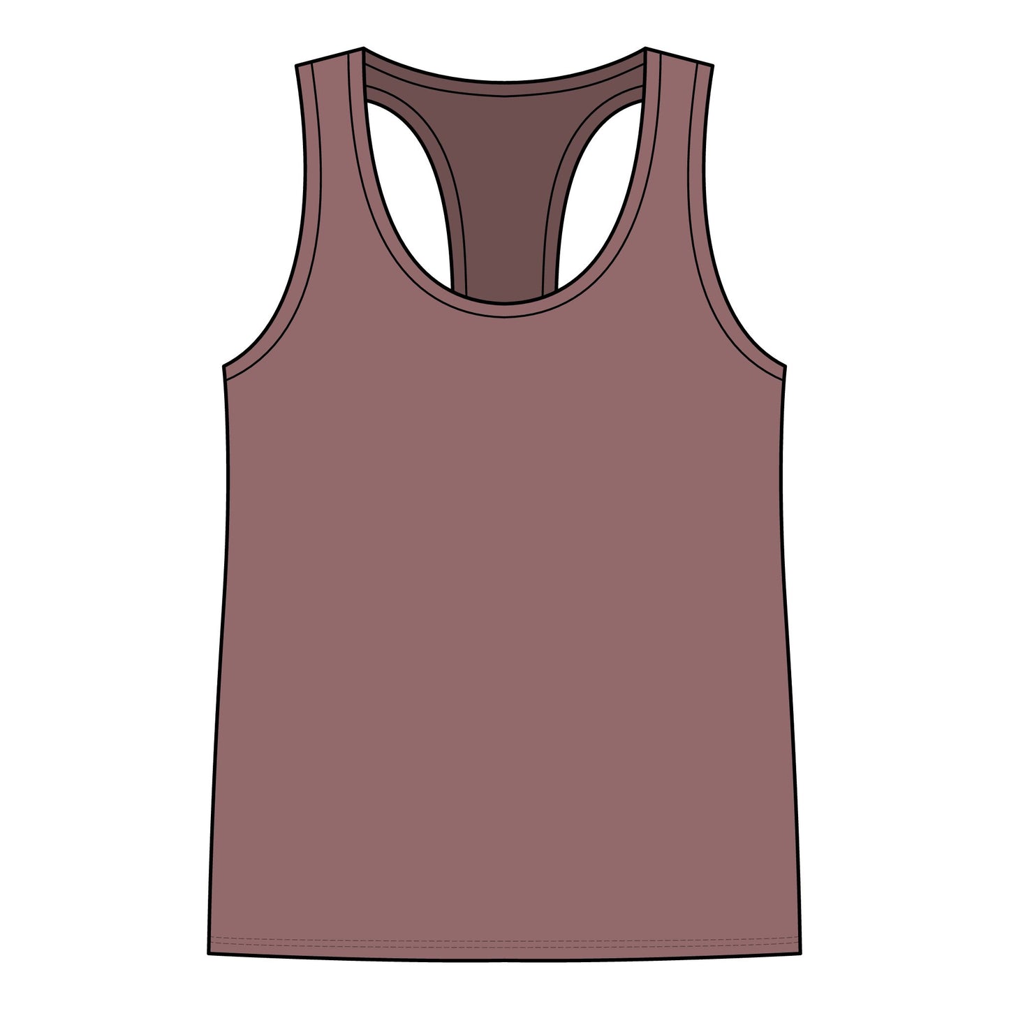 Garage Girls Race Division Racerback Tank — Women's Racing Muscle Car Tank Top
