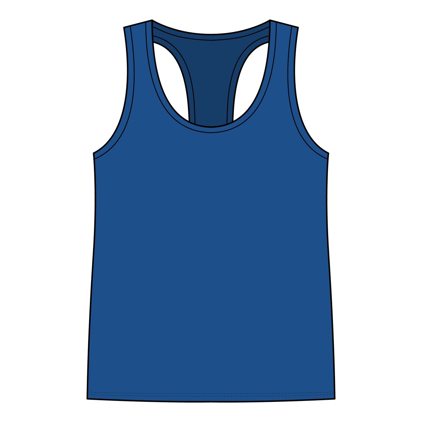 Garage Girls Race Division Racerback Tank — Women's Racing Muscle Car Tank Top