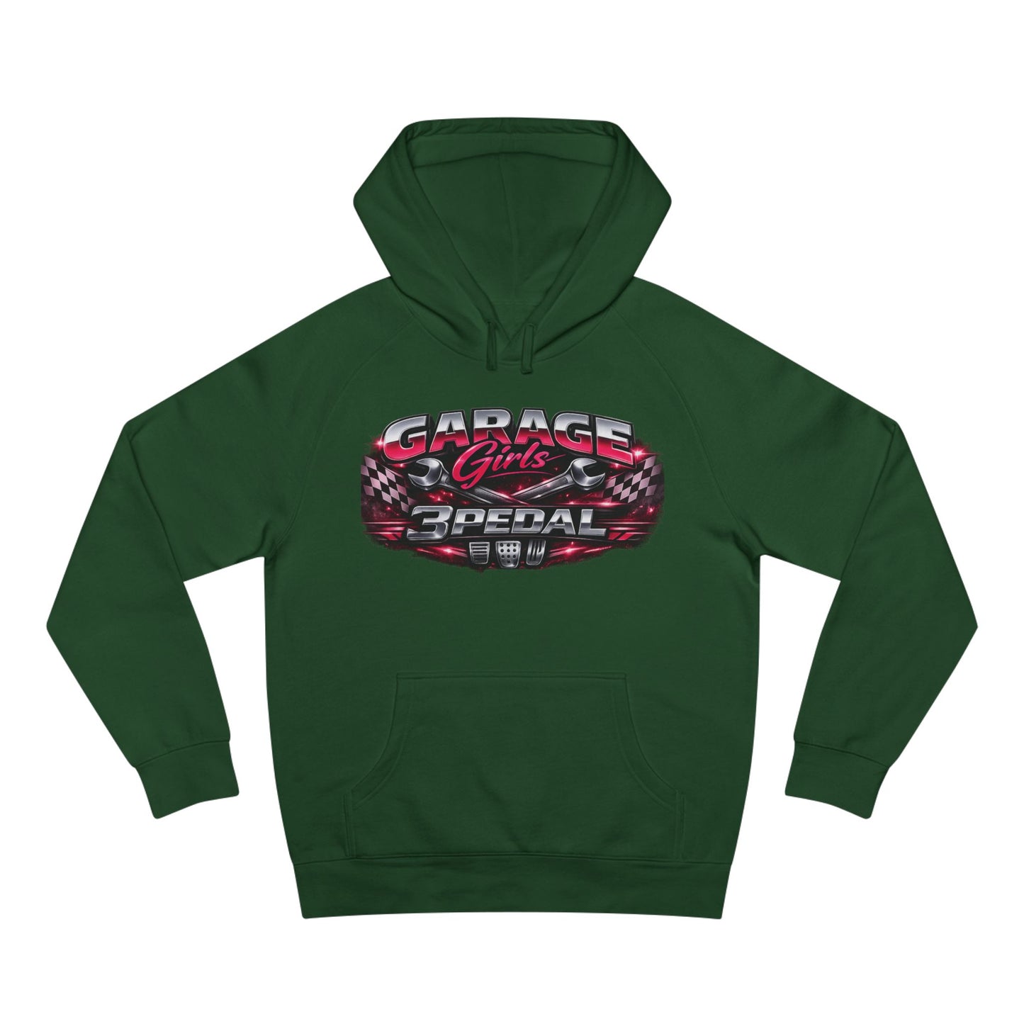 Garage Girls Hoodie — Racing Car Graphic Pullover (3Pedal)