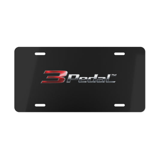 3Pedal™ Stealth License Plate Frame – Matte Black Edition