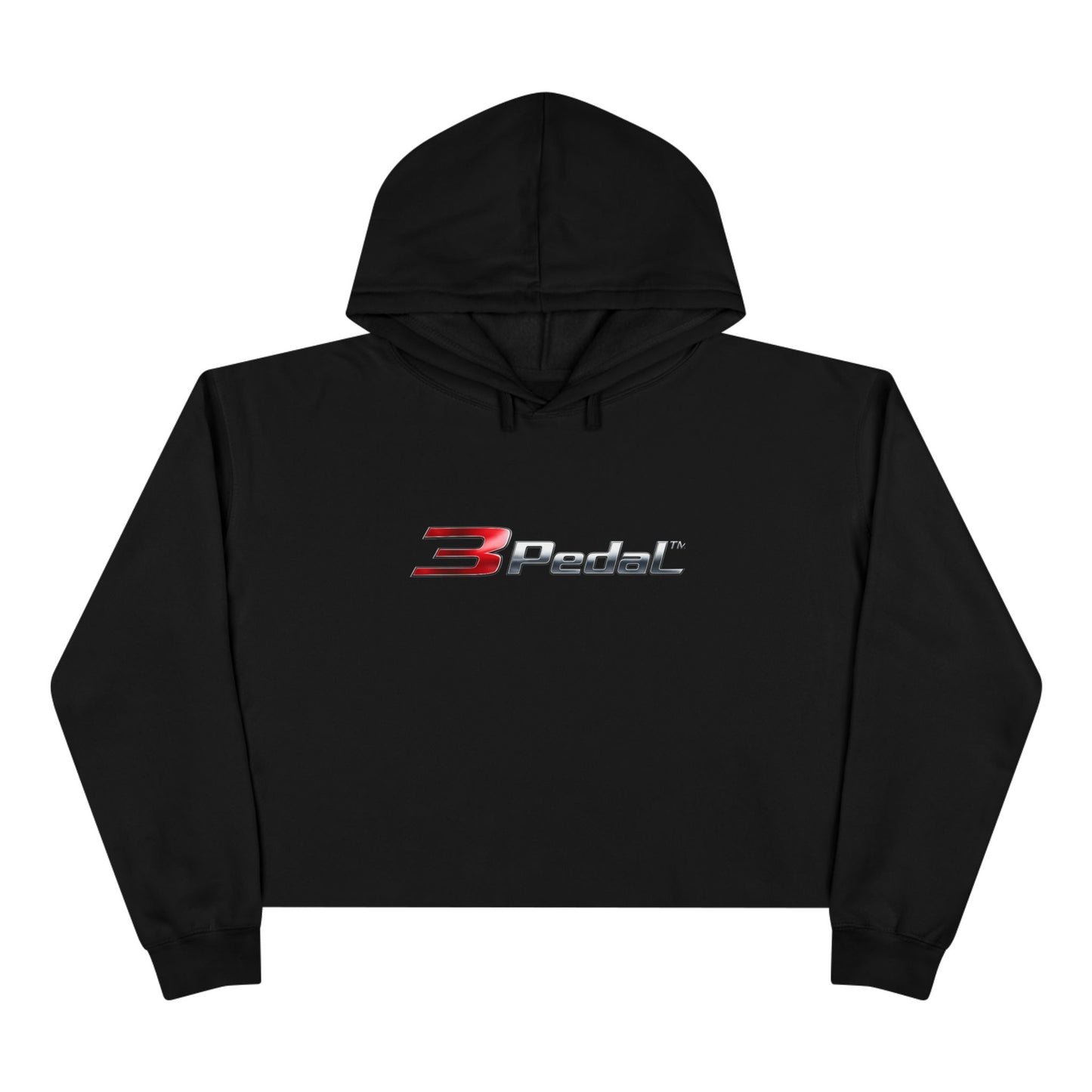 🖤 3Pedal™ Crop Hoodie — Racing Division Women’s Cropped Sweatshirt
