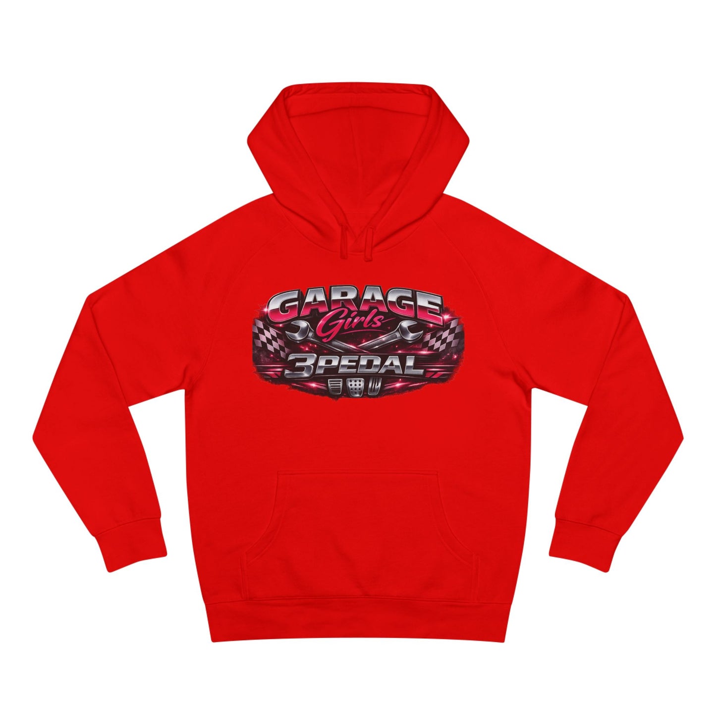 Garage Girls Hoodie — Racing Car Graphic Pullover (3Pedal)