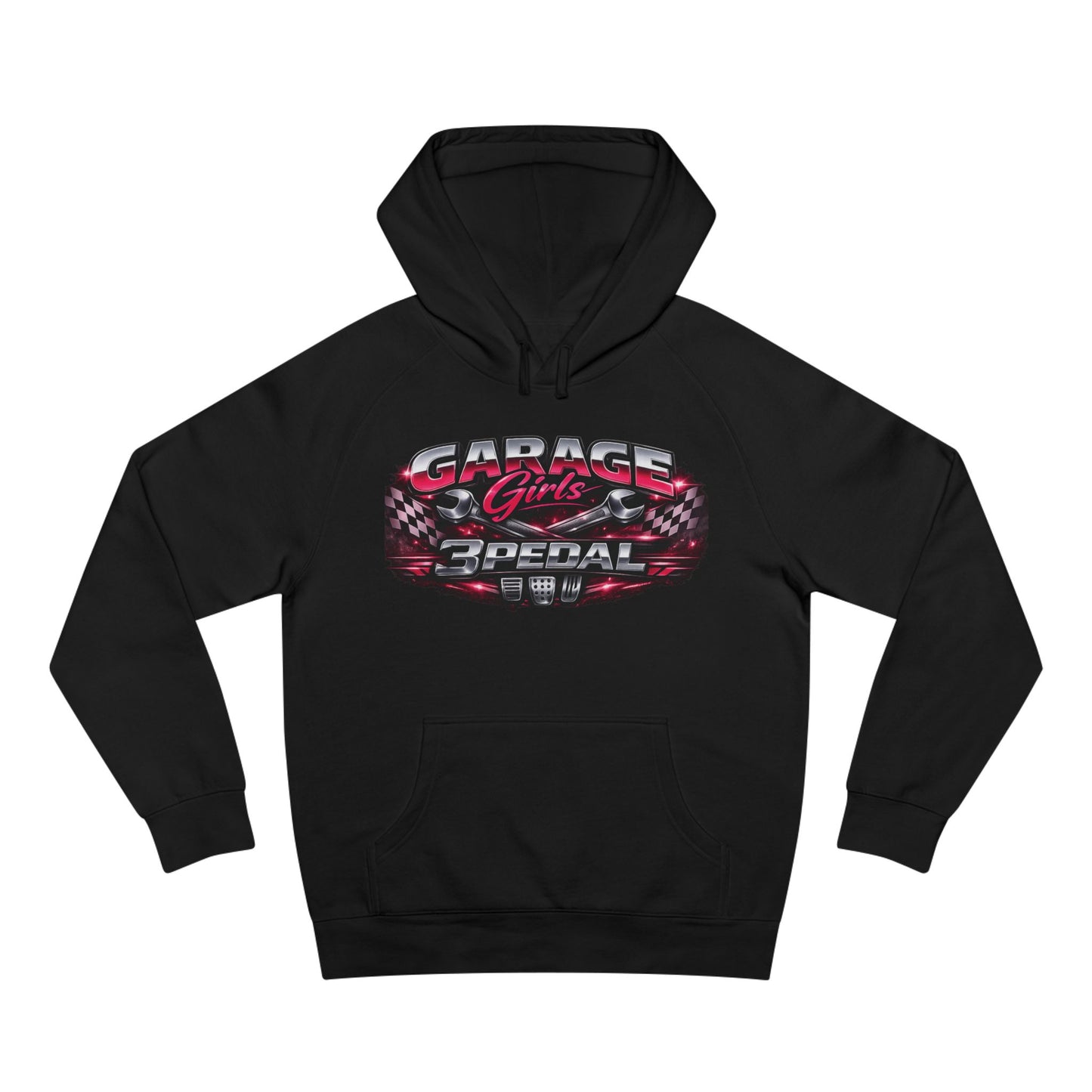 Garage Girls Hoodie — Racing Car Graphic Pullover (3Pedal)