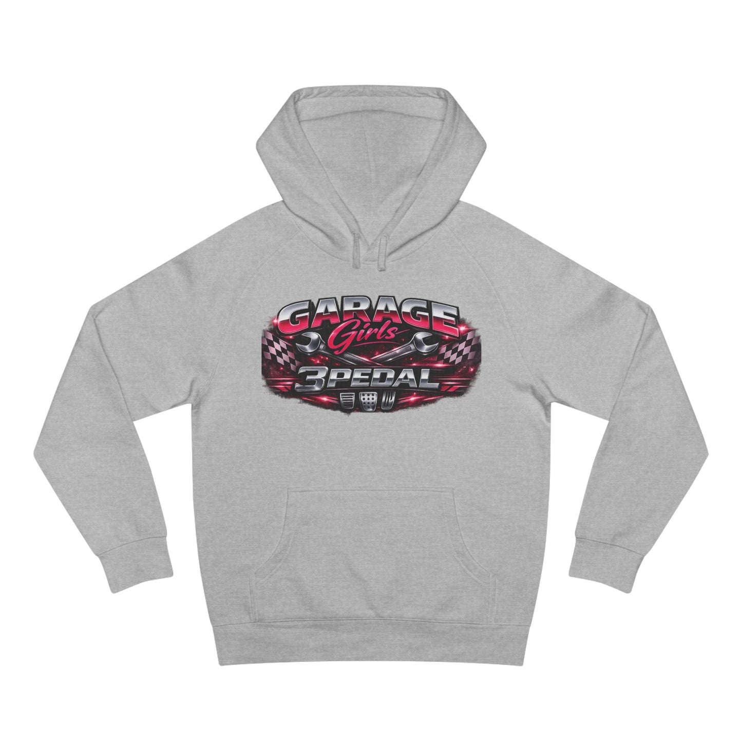 Garage Girls Hoodie — Racing Car Graphic Pullover (3Pedal)