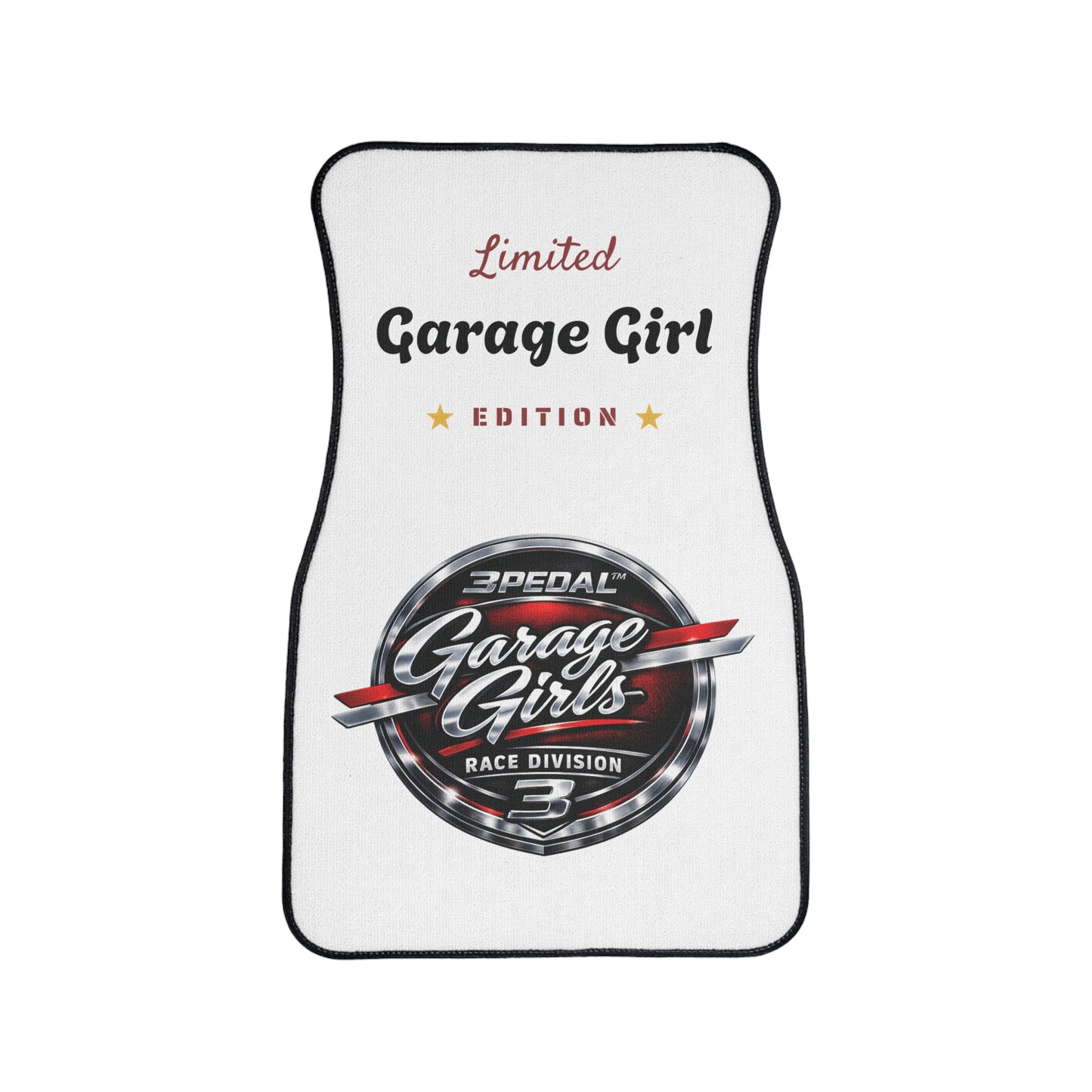 Garage Girl Car Floor Mat — Limited Edition Racing Logo