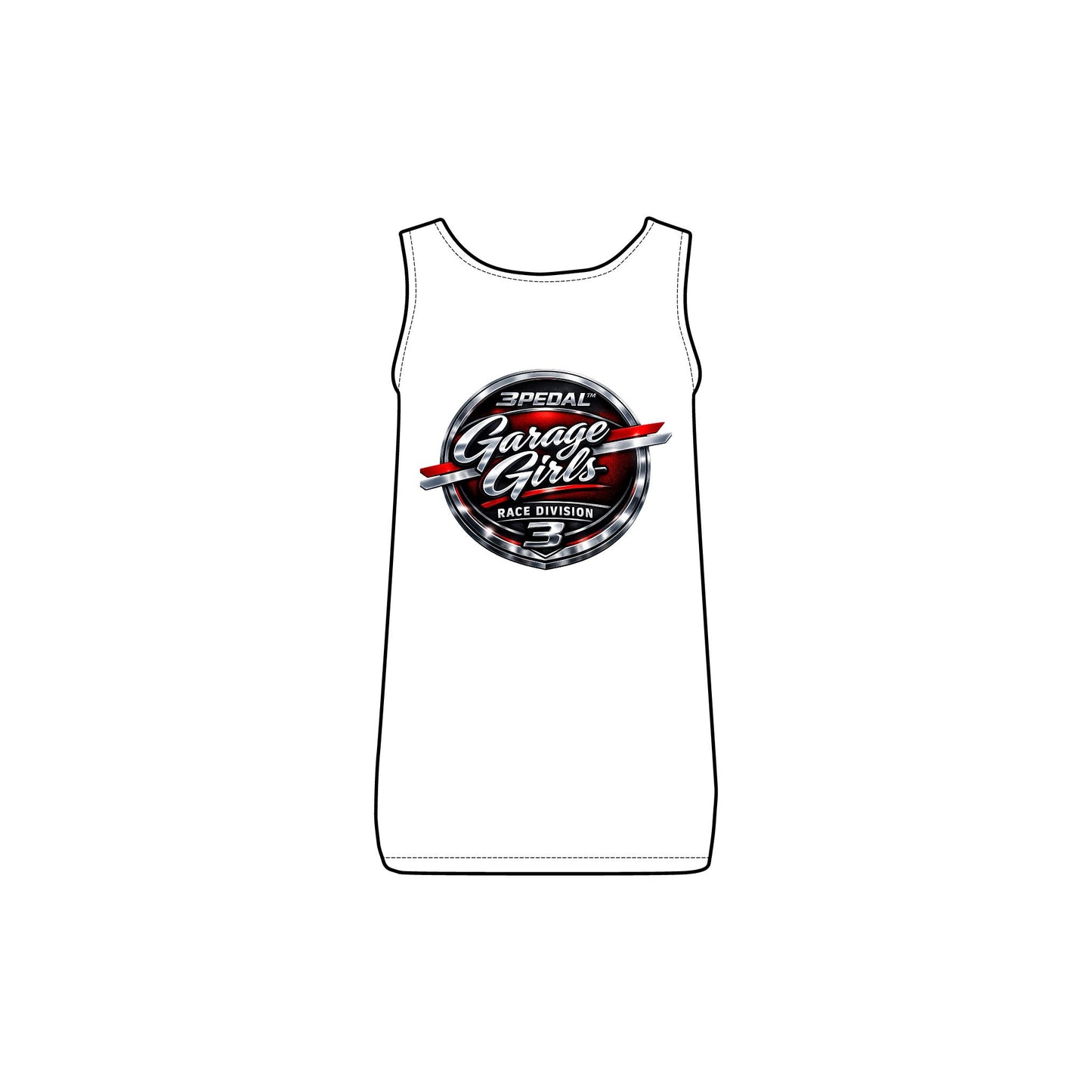 3PEDAL™ Garage Girls Race Division Tank