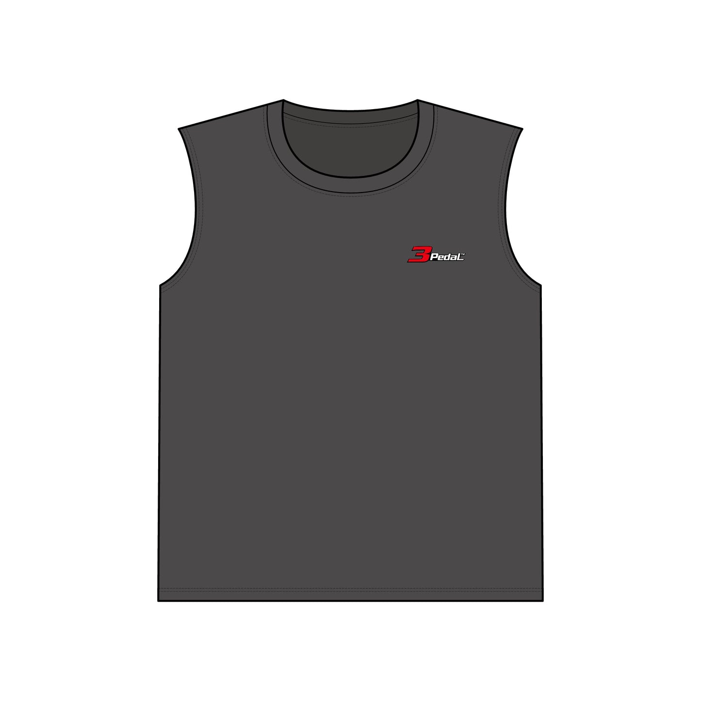 Sleeveless Tee — "3Pedal Garage Division" Muscle Shirt with "99 Problems and Gas Money Ain't One" Car Racing Design