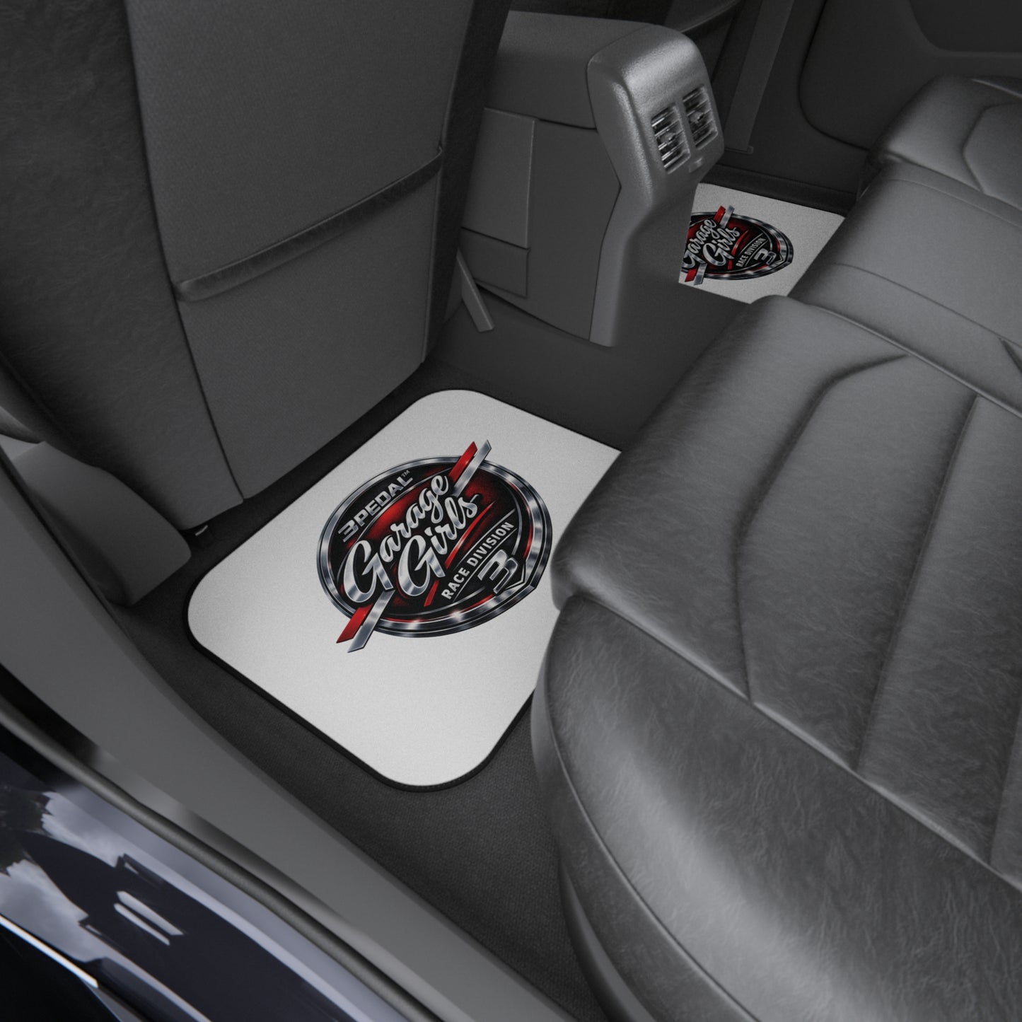 Garage Girls Race Division Rear Car Mats (Pair) — Automotive Floor Mats