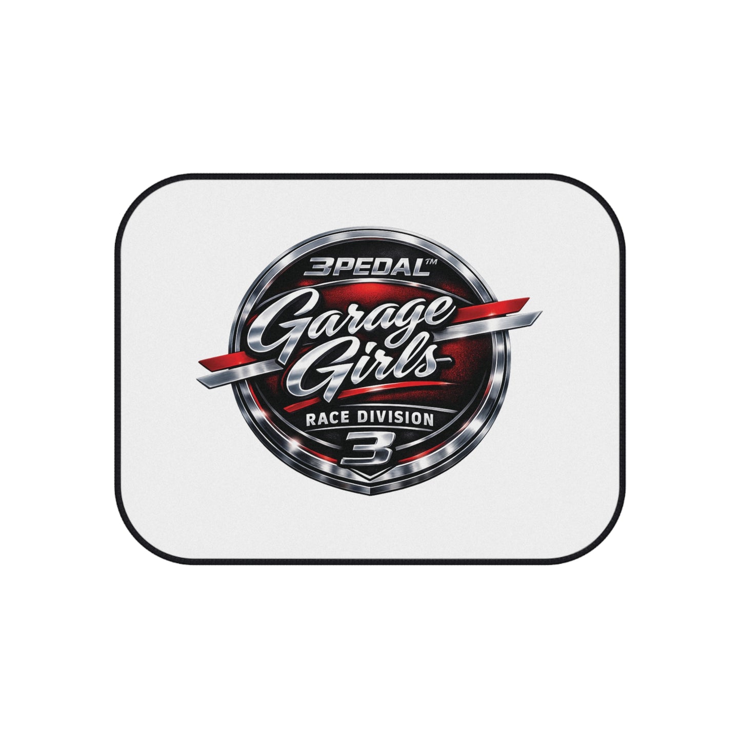 Garage Girls Race Division Rear Car Mats (Pair) — Automotive Floor Mats
