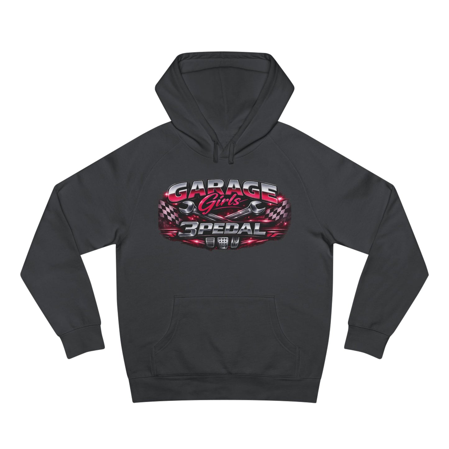 Garage Girls Hoodie — Racing Car Graphic Pullover (3Pedal)