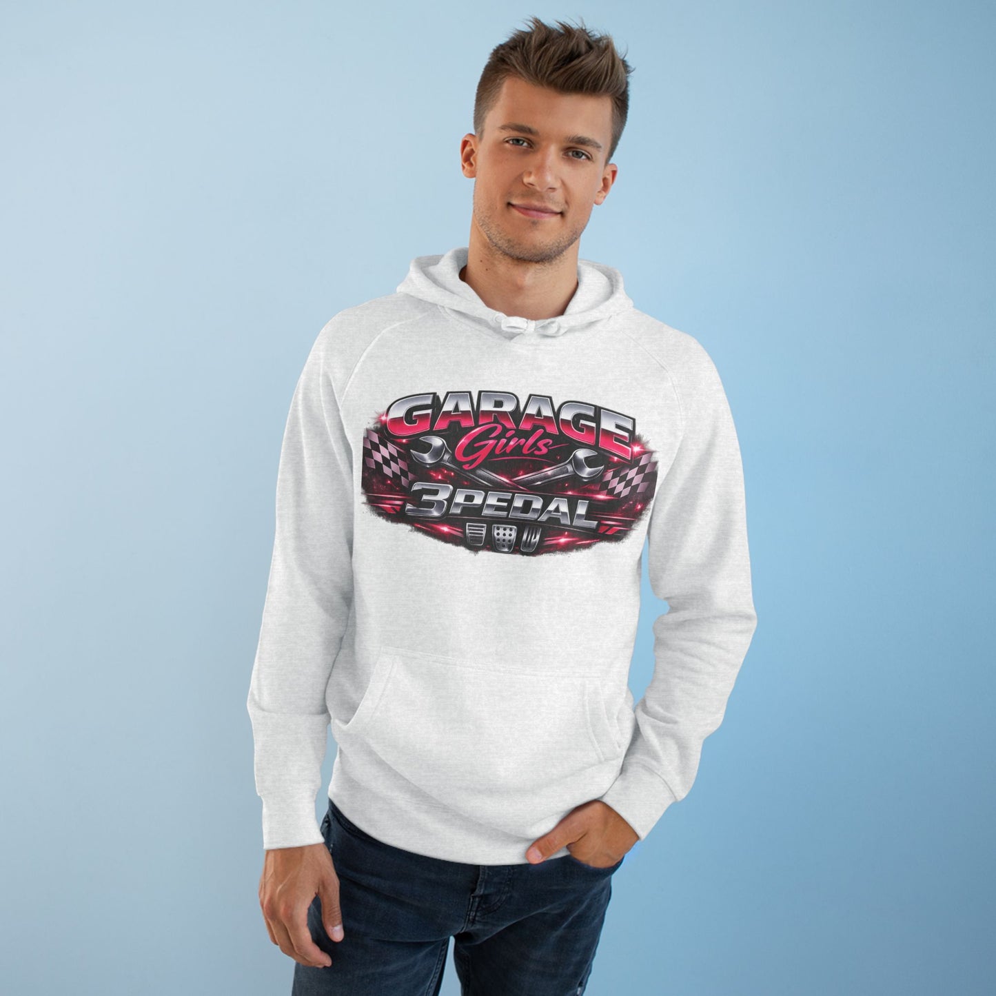 Garage Girls Hoodie — Racing Car Graphic Pullover (3Pedal)