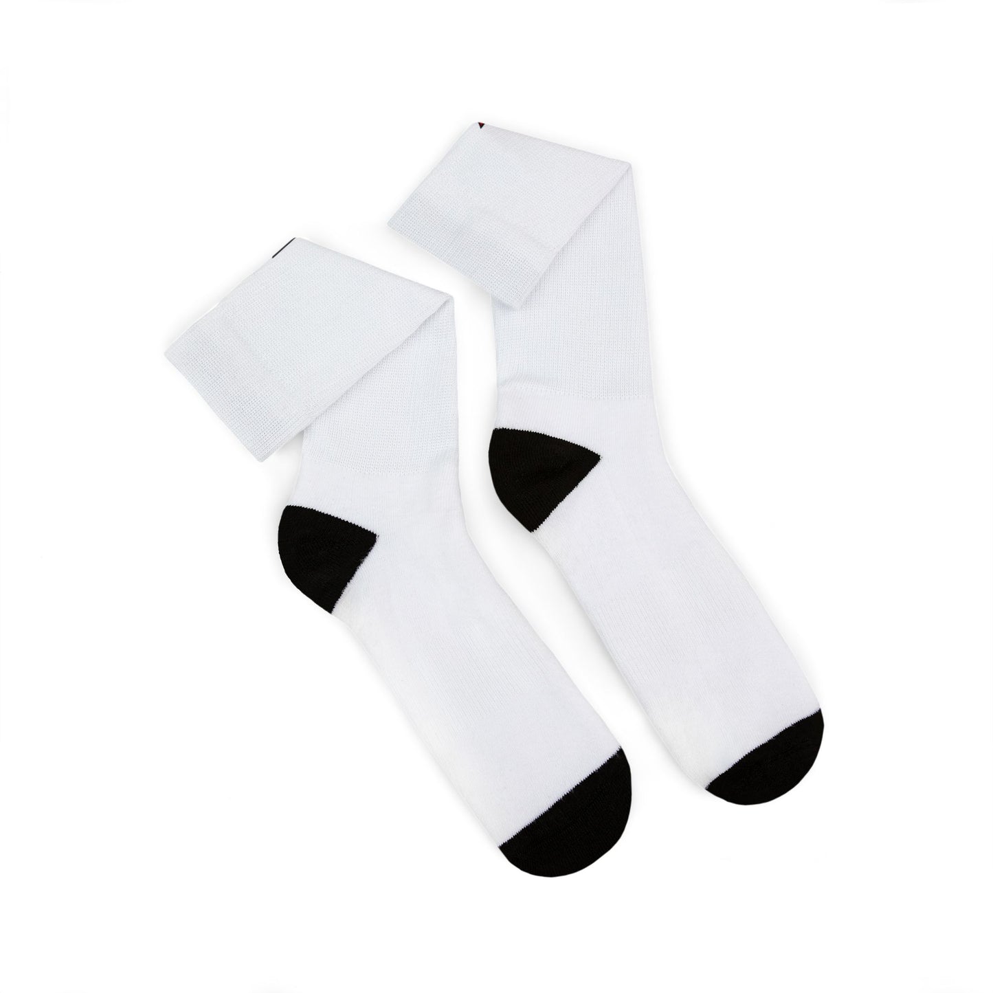 Custom Sublimation Crew Socks — Racing Number 3 Design